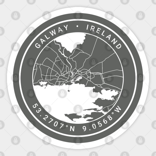 Galway Map Sticker by Ryan-Cox